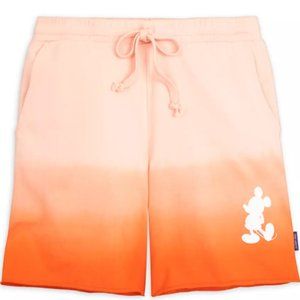 Disney Parks Spirit Jersey Coral Orange Tie Dye Shorts Size Small